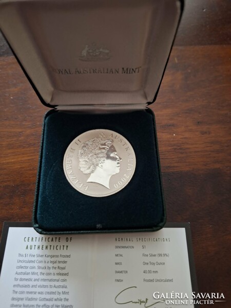 Ausztrál Kenguru ezüst 1 dolláros 2000