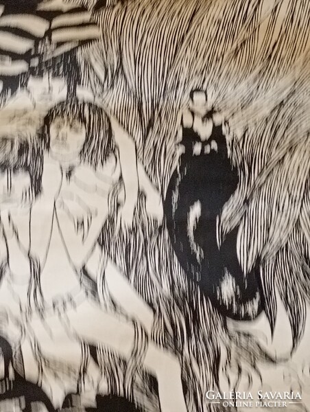 Beatles híres, 1966-os Revolver albumának eredeti brit promóciós posztere (Klaus Voormann ikonikus g