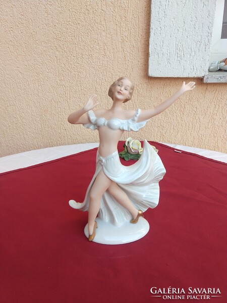 Wallendorfi táncos nő,,balerína,,23 cm,,,Minimál ár nélkül..