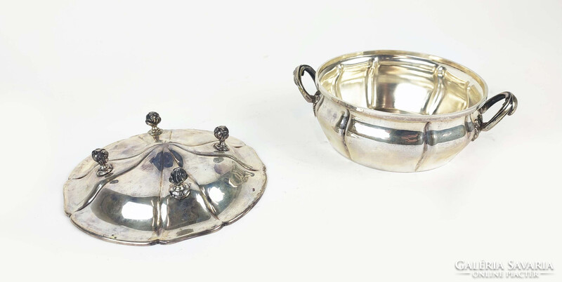 RARE, ANTIQUE, BICSI SILVER-PLATED COVERED DISH (BONBONIER?) FROM THE 1920s
