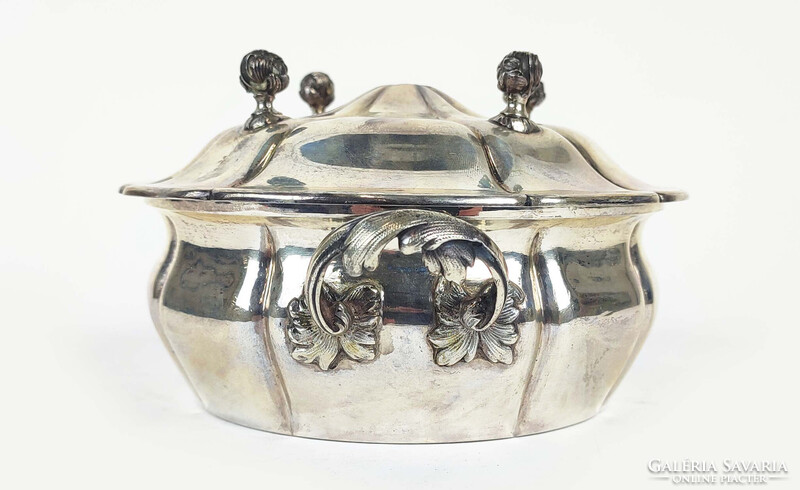 RARE, ANTIQUE, BICSI SILVER-PLATED COVERED DISH (BONBONIER?) FROM THE 1920s