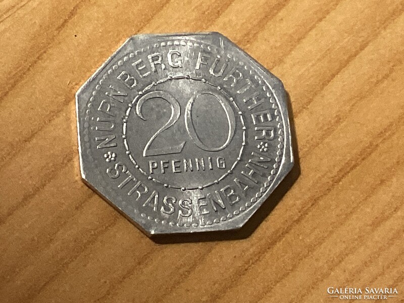Német szükségpénz , 20 pfennig értékű. ( K15 )