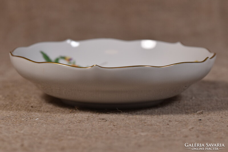 Meissen porcelán desszerttányér csészealj Streublumen virágdekor Németország