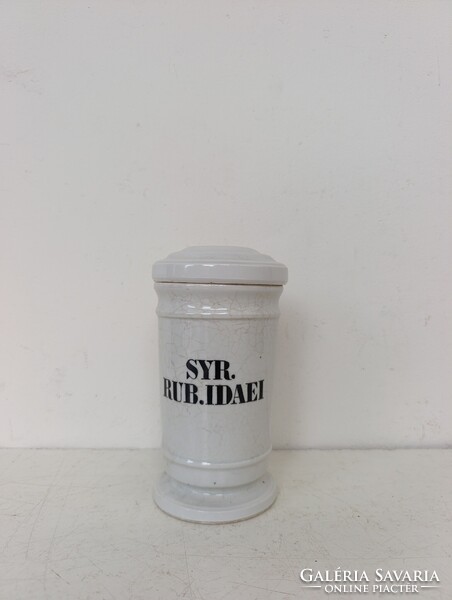 Antik patika tégely dekoráció gyógyszertár porcelán gyógyszer tartó orvosi eszköz 341 7408
