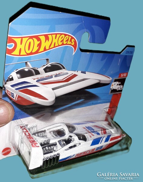 2023. MATTEL - HOT WHEELS - HW Rescue 5/10 H2GO Rescue 68 - 1 :64 fém csónak/kisautó a képek szerint