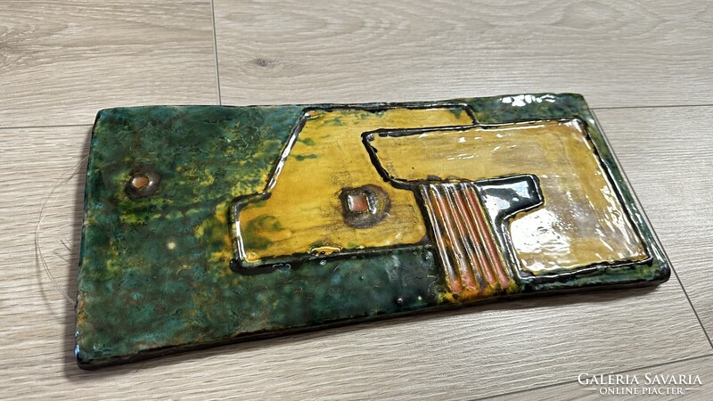 Hungarian Ceramic Wall Art by Mónika Laborcz / Wall Plaque