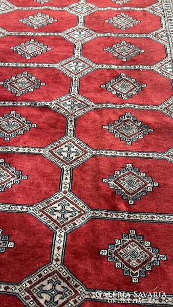 4404 Large Pakistani Yamud Hand-Knotted Wool Persian Rug 260x330cm