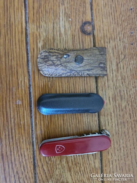 3 db régi zsebkés – Victorinox Spartan, Pocket Pal + vintage manikűrkés
