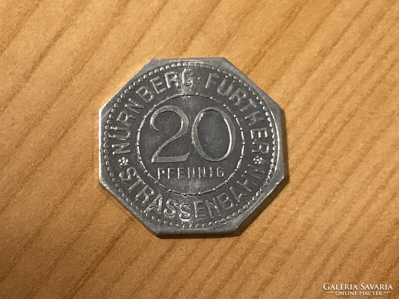 Német szükségpénz , 20 pfennig értékű. ( K16 )