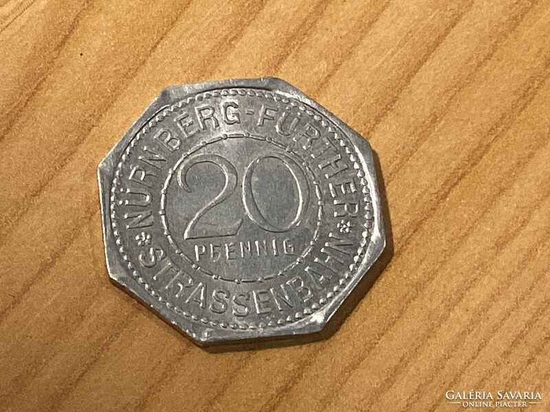 Német szükségpénz , 20 pfennig értékű. ( K14 )