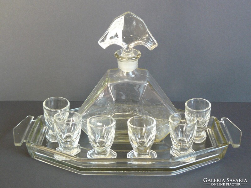 Art Deco röviditalos készlet