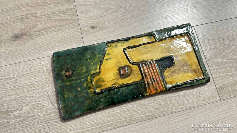 Hungarian Ceramic Wall Art by Mónika Laborcz / Wall Plaque