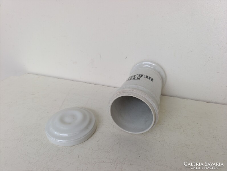 Antik patika tégely dekoráció gyógyszertár porcelán gyógyszer tartó orvosi eszköz 341 7408