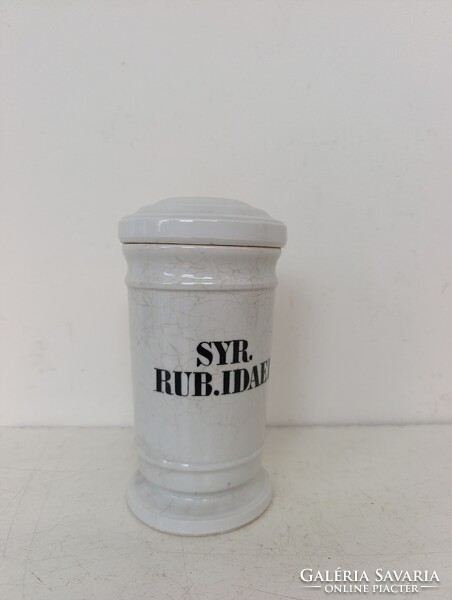 Antik patika tégely dekoráció gyógyszertár porcelán gyógyszer tartó orvosi eszköz 341 7408