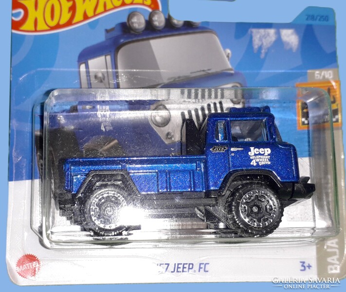 2023. MATTEL - HOT WHEELS - BAJA BLAZERS - '57 JEEP FC - 1 :64 fém kisautó a képek szerint 2.