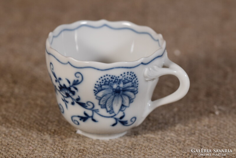 Meissen porcelán kávéscsésze Blue Onion Zwiebelmuster kék hagyma Németország