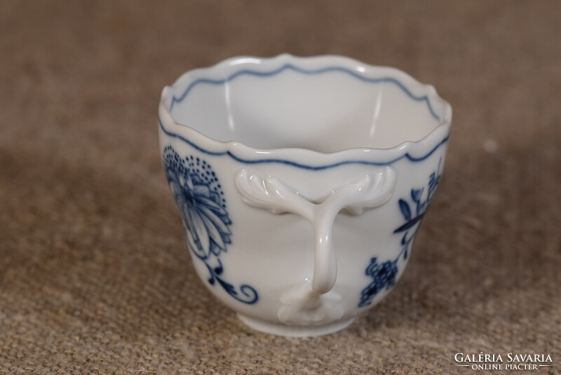 Meissen porcelán kávéscsésze Blue Onion Zwiebelmuster kék hagyma Németország