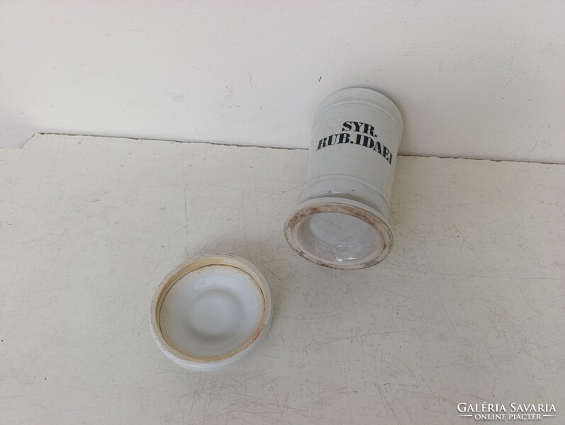 Antik patika tégely dekoráció gyógyszertár porcelán gyógyszer tartó orvosi eszköz 341 7408