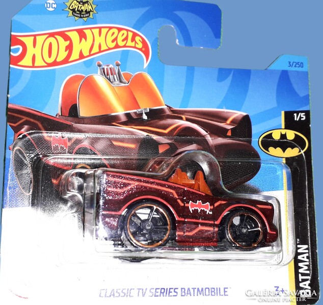 2023. MATTEL - HOT WHEELS - BATMAN CLASSIC SERIES TV BATMOBILE - 1 :64 fém kisautó a képek szerint