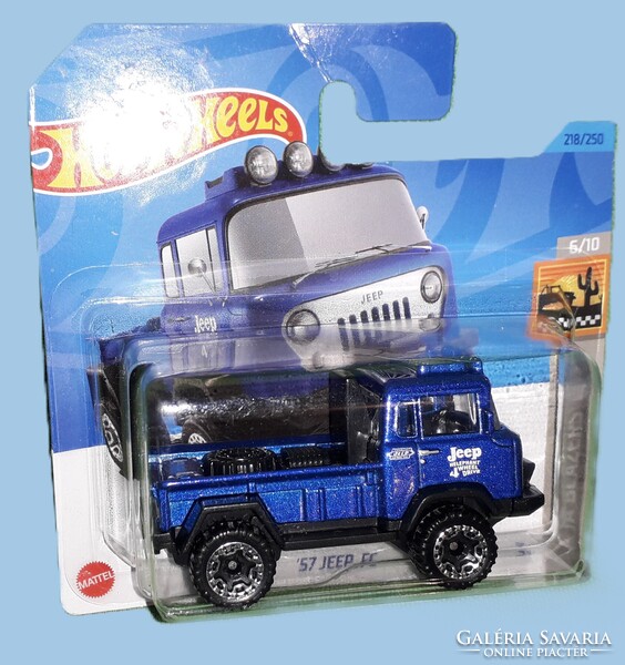 2023. MATTEL - HOT WHEELS - '57 Jeep FC, Baja Blazers - 1 :64 fém kisautó a képek szerint