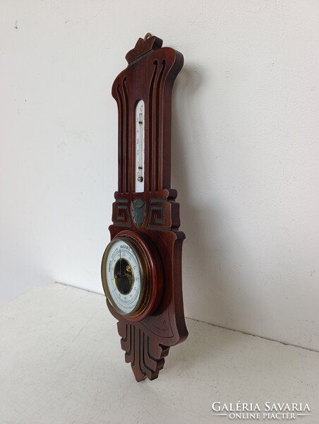 Antik barométer szecesszió jugendstil fali hőmérős barométer nem működő barometer 344 7415