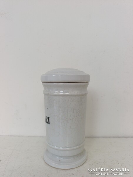 Antik patika tégely dekoráció gyógyszertár porcelán gyógyszer tartó orvosi eszköz 341 7408