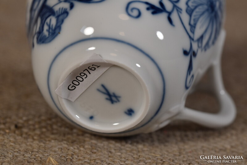Meissen porcelán kávéscsésze Blue Onion Zwiebelmuster kék hagyma Németország