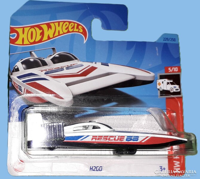 2023. MATTEL - HOT WHEELS - HW Rescue 5/10 H2GO Rescue 68 - 1 :64 fém csónak/kisautó a képek szerint