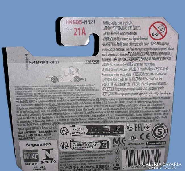 2023. MATTEL - HOT WHEELS - HW METRO, HAUL -O- GRAM - 1 :64 fém kisautó a képek szerint