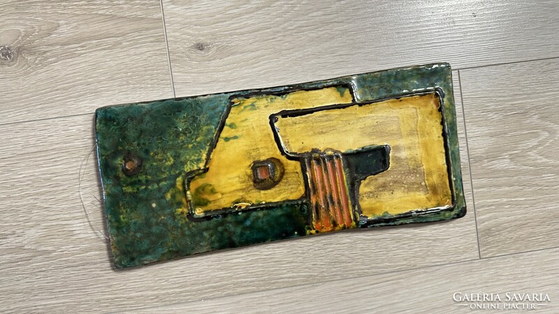 Hungarian Ceramic Wall Art by Mónika Laborcz / Wall Plaque