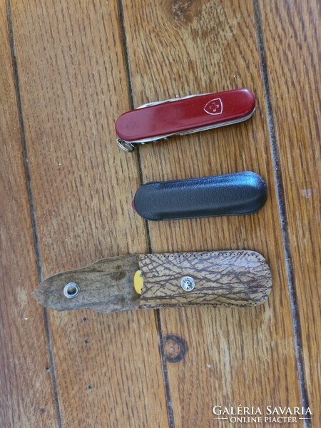 3 db régi zsebkés – Victorinox Spartan, Pocket Pal + vintage manikűrkés