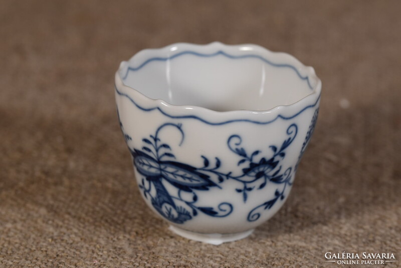 Meissen porcelán kávéscsésze Blue Onion Zwiebelmuster kék hagyma Németország