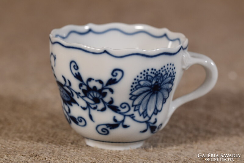 Meissen porcelán kávéscsésze Blue Onion Zwiebelmuster kék hagyma Németország