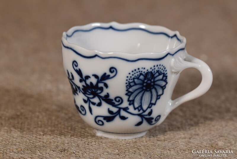 Meissen porcelán kávéscsésze Blue Onion Zwiebelmuster kék hagyma Németország
