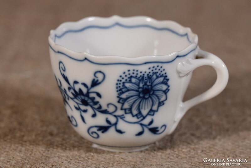 Meissen porcelán kávéscsésze Blue Onion Zwiebelmuster kék hagyma Németország