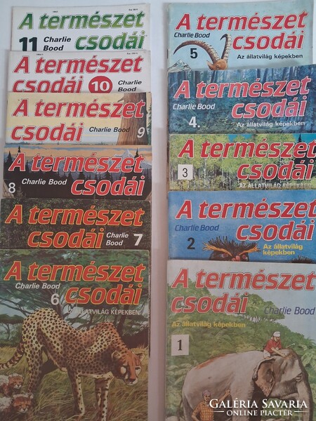 A természet csodái 1–11 TELJES sorozat – Charlie Bood – retró gyűjtői ritkaság