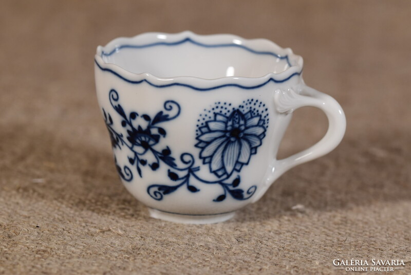 Meissen porcelán kávéscsésze Blue Onion Zwiebelmuster kék hagyma Németország
