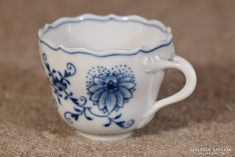 Meissen porcelán kávéscsésze Blue Onion Zwiebelmuster kék hagyma Németország