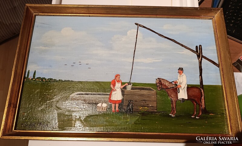 Ethnic framed pictures by Janok Torok (handpainted)