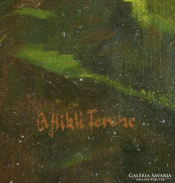 (K)  B. Mikli Ferenc (1921-2013) : Tájrészlet