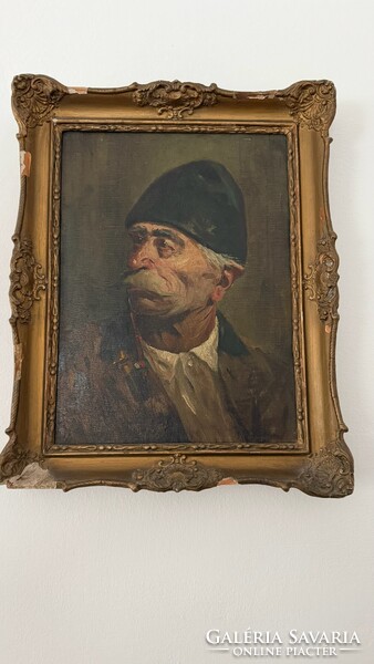 Idős magyar paraszt portré