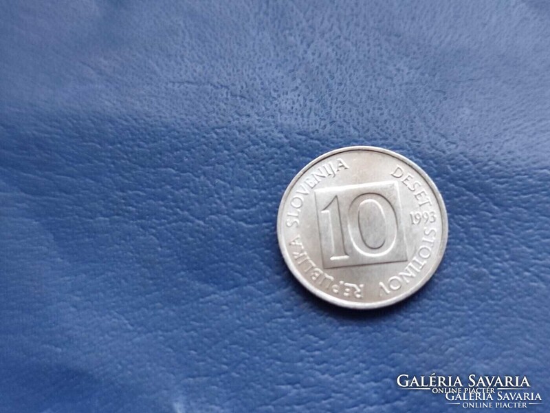 SZLOVÉNIA 10 STOTINOV 1993 SZALAMANDRA! UNC! RITKA!