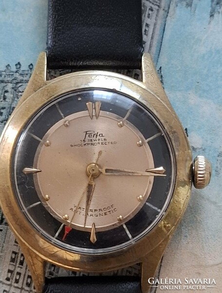 Vintage PERFA svájci mechanikus férfi karóra - órásáltal ellenőrzött