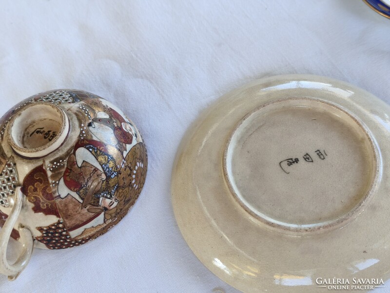 Japán Kutani teás csésze