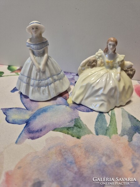 Sophie és Trícia, 2 db. Coalport minőségi Angol porcelán-hölgy