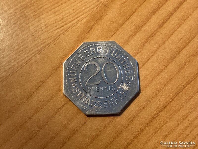 Német szükségpénz , 20 pfennig értékű. ( P11 )