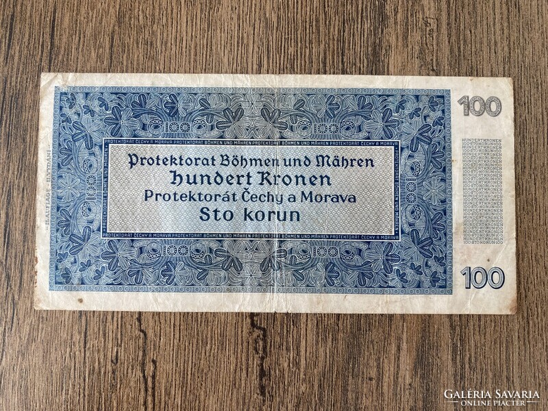 Cseh-Morva Protektorátus 100 Korona 1940 F