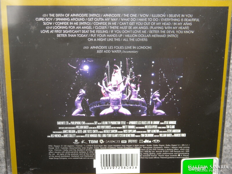 KYLIE MINOGUE APHRODITE LES FOLIES Live In London 2cd+1dvd CD ÚJ gyári bontatlan