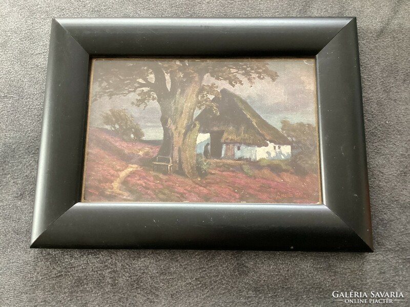 Antique small-sized print, in modern frame.