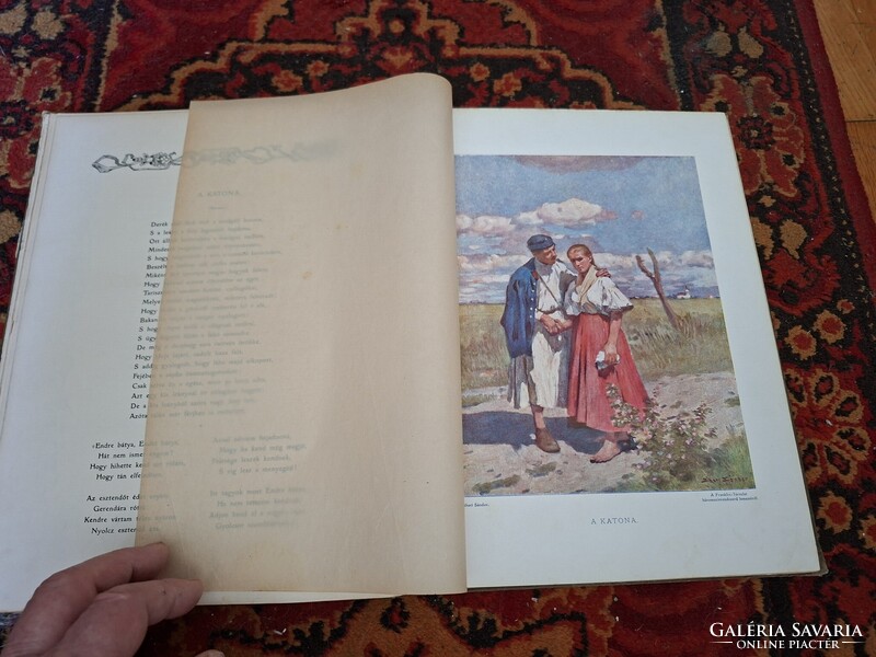 RRR!!! 1903-LÁNDOR-  VÖRÖSMARTY ALBUM A PESTI NAPLÓ ELŐFIZETŐINEK -ZICHY MIHÁLY!!!